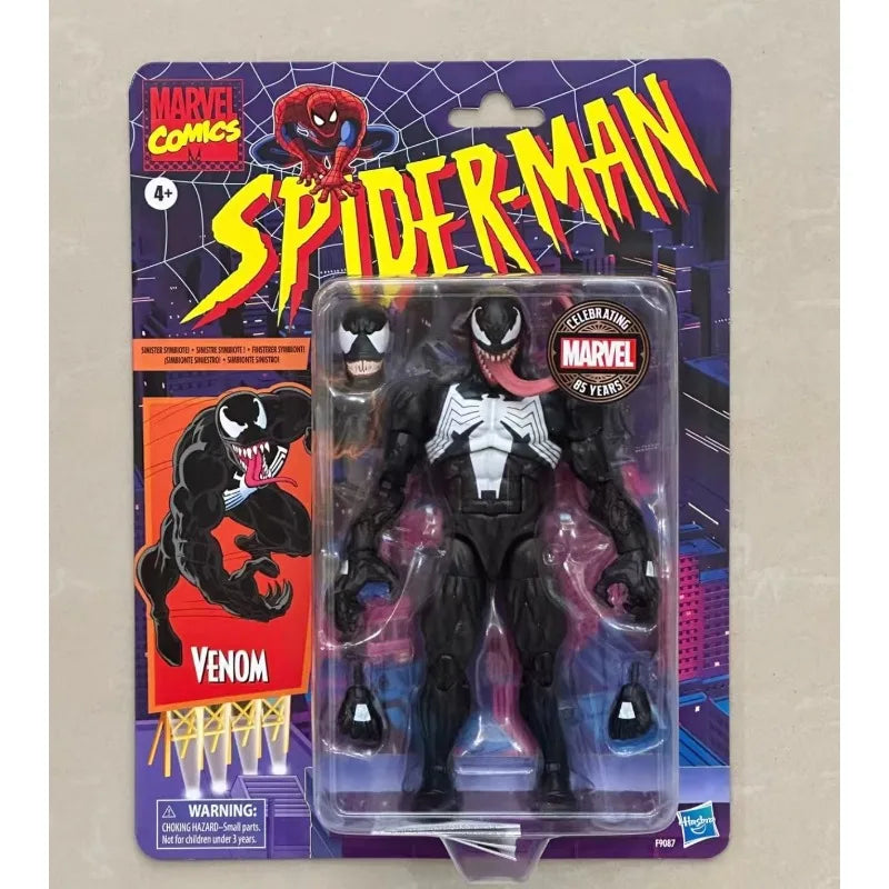 Original Hasbro Marvel Legends Series 85th Anniversary Comics Venom Action Figures Toys Models Collection