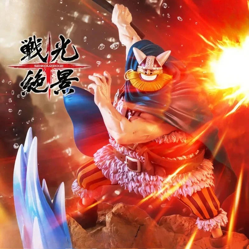 【IN STOCK】Original Banpresto Senkou Zekkei One Piece Brogy Giant Warrior 18cm Figure PVC Collectible Model Toy Gift