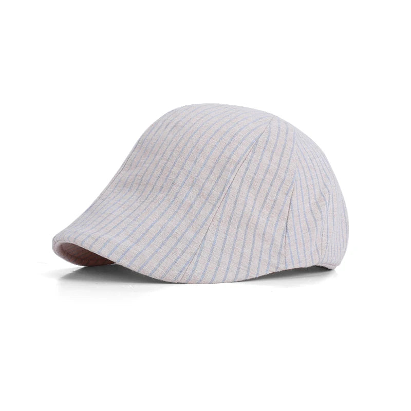 6160-Newsummerwomensartisticstripedpainterhat-children'sspring/summeroutdoorcasualforwardhat-high-endstylethatmakestheacelooksma