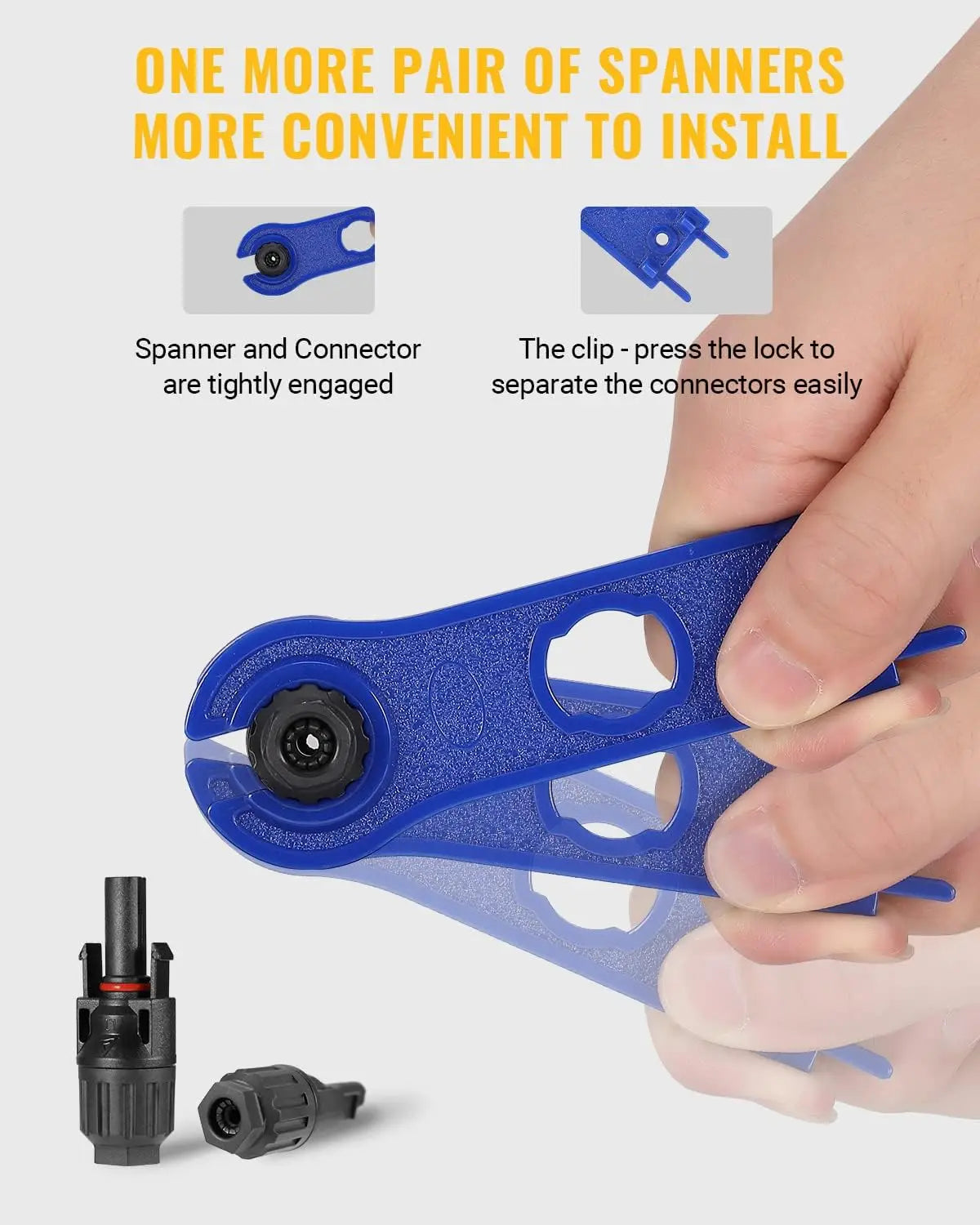 16pcs Solar Connector Kit (10AWG) - Solar Panel Cable Connectors Adapter Male/Female IP68 Waterproof Dustproof Connector