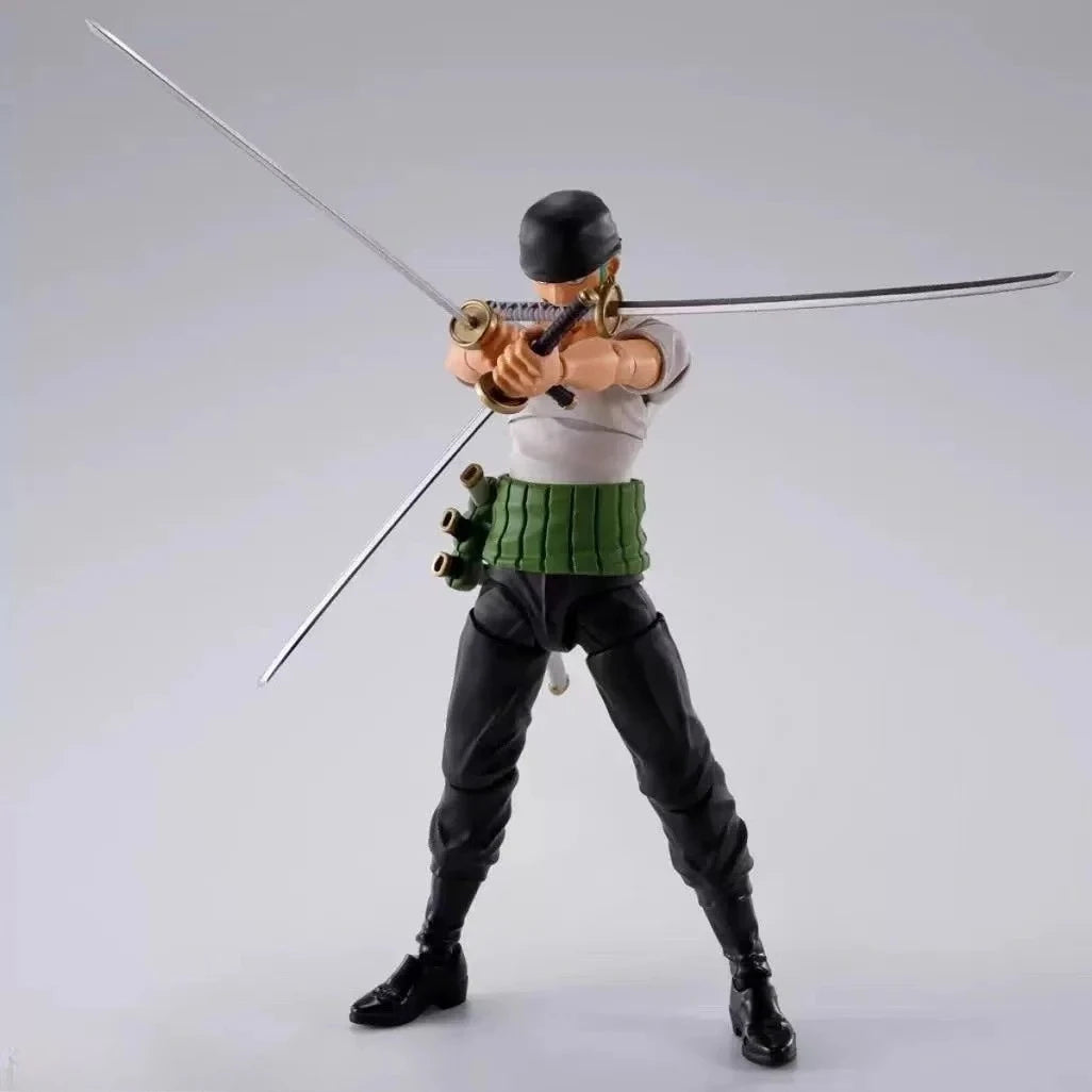 【IN STOCK】Original Bandai S.H.Figuarts One Piece Roronoa Zoro Romance Dawn 15cm Figure Collectible Model Toy Gift