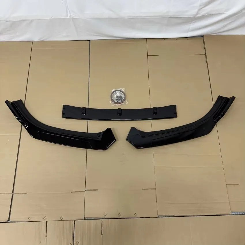 For Volkswagen Golf 6 MK6 R R20 2008-2013 Sports Style Front Bumper Lip Spoiler Diffuser Splitter Body Kits Tuning Gloss Black