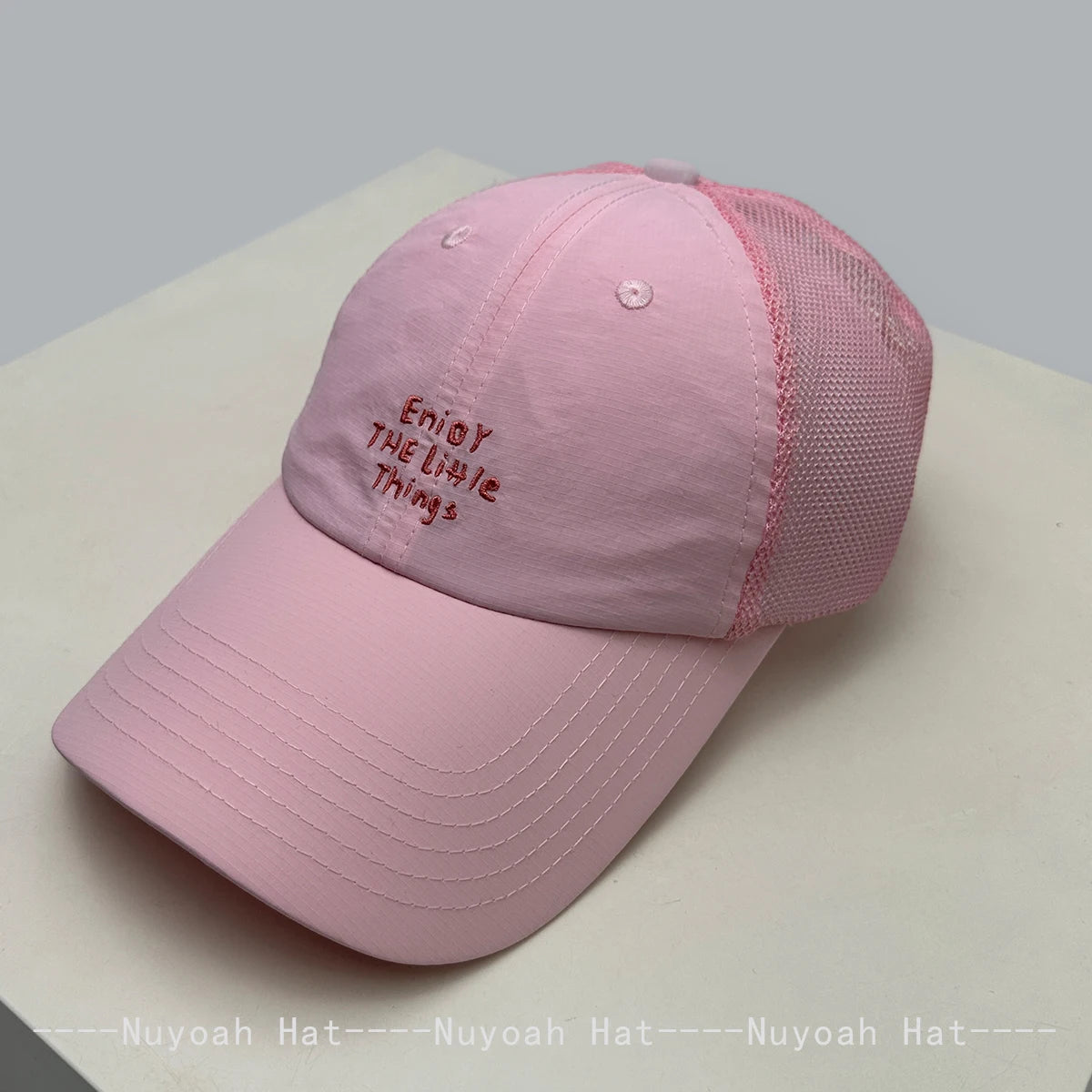 New Men Women Simple Mesh Embroidered Letters Baseball Hats Sunshade Quick-dry Breathable Korean Peaked Caps Versatile Fashion