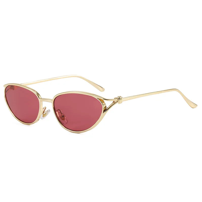 JNPCXI New Retro Metal Cat Eye Sunglasses Women Fashion Gradient Shades UV400