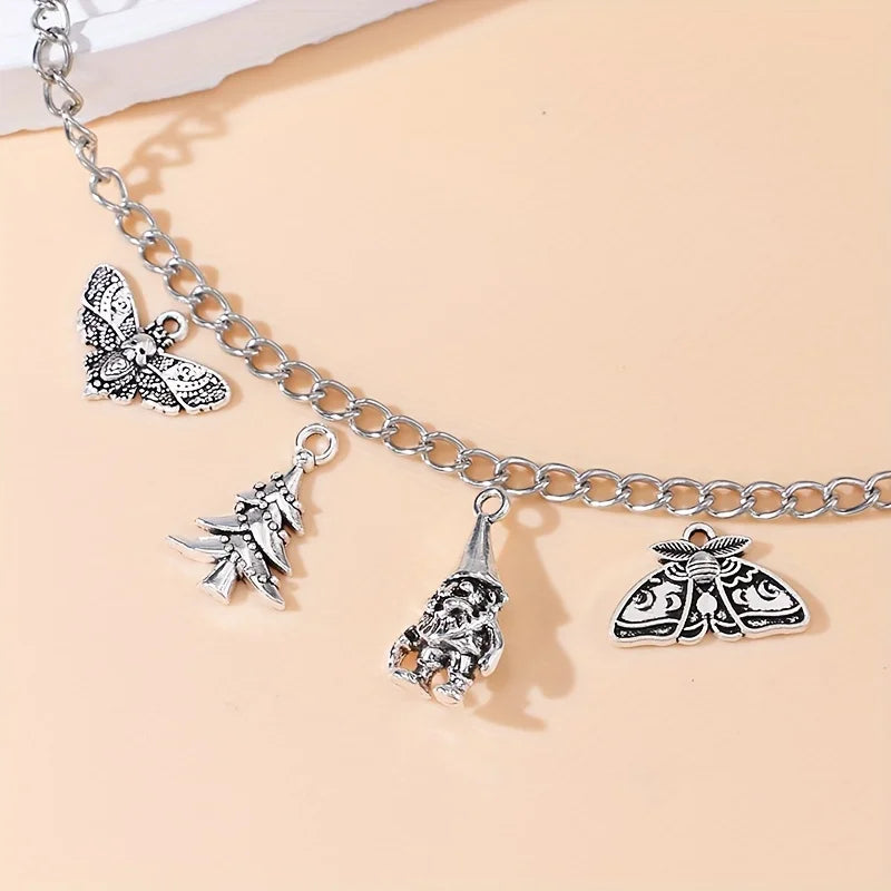 15pcs Silver Plated Christmas Tree Charms Pendants For Jewelry Making DIY Handmade Necklace Earrings Key Chain Accessories