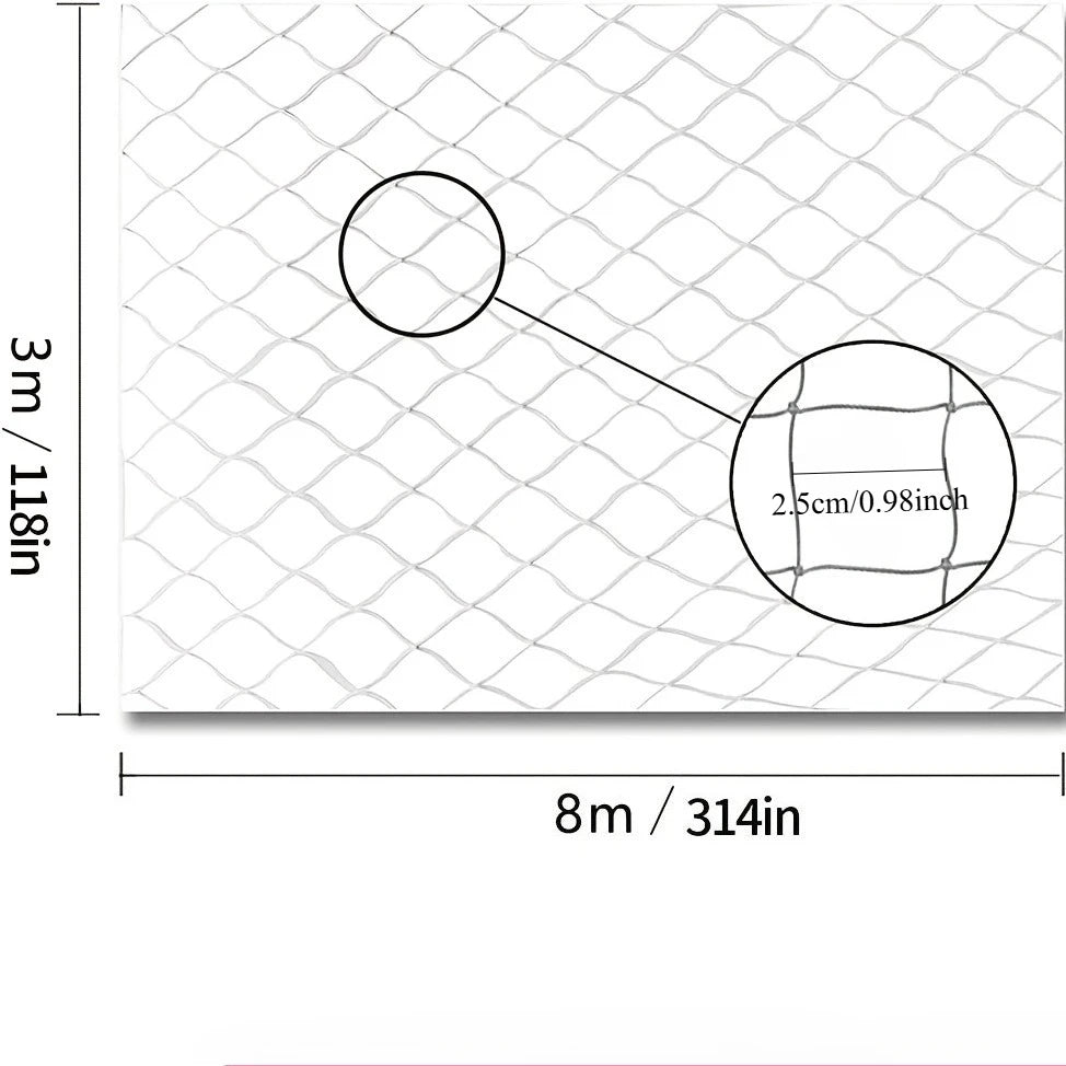 1pc Different Sizes Transparent Cat Safety Net for Balcony and Stairs - Prevents Pet Falls and Escapes