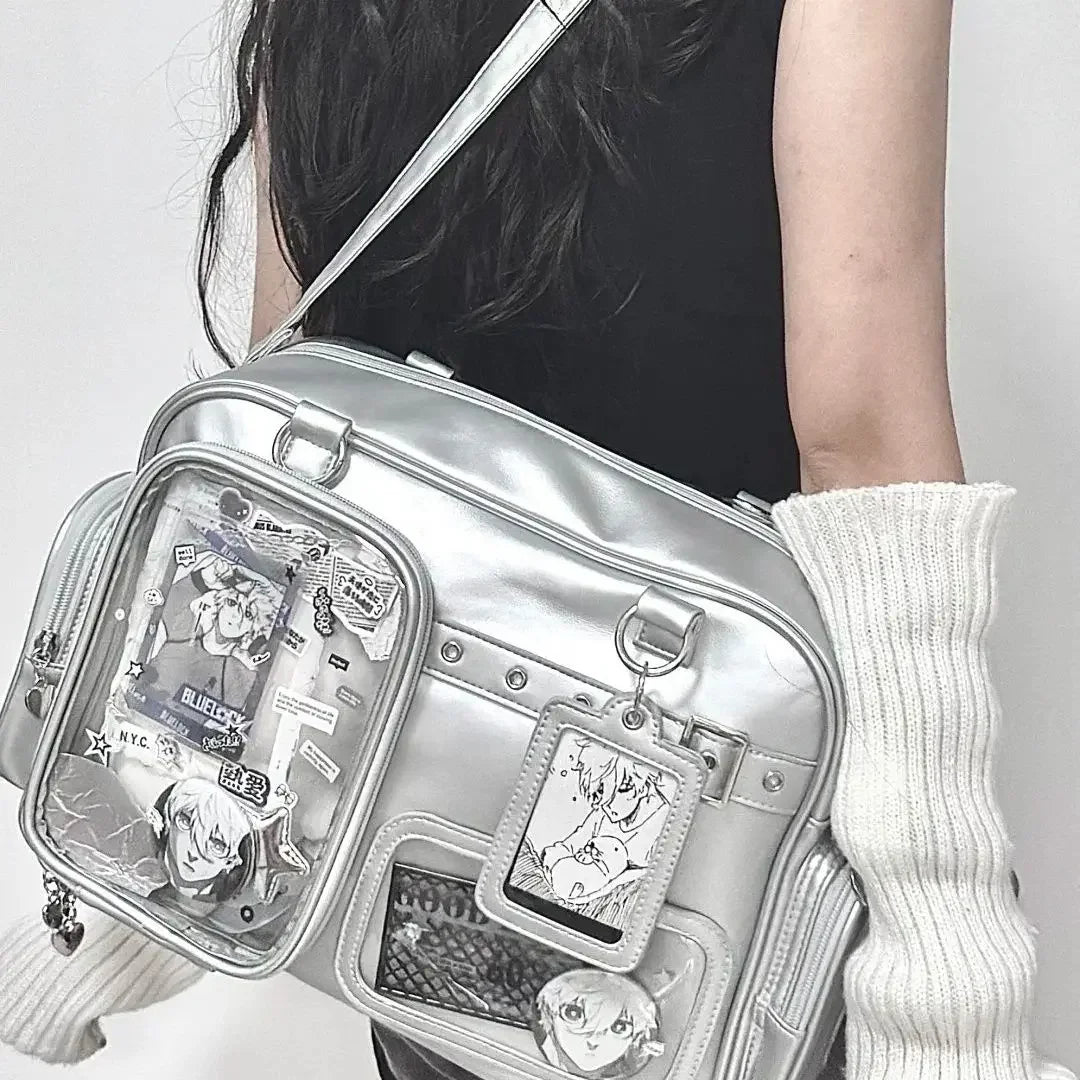 New Personalized Design for Girls' Ulzzang Ita Bags JK Uniforms Single-shoulder Backpacks Large-capacity Star-chasing Dolls Bags