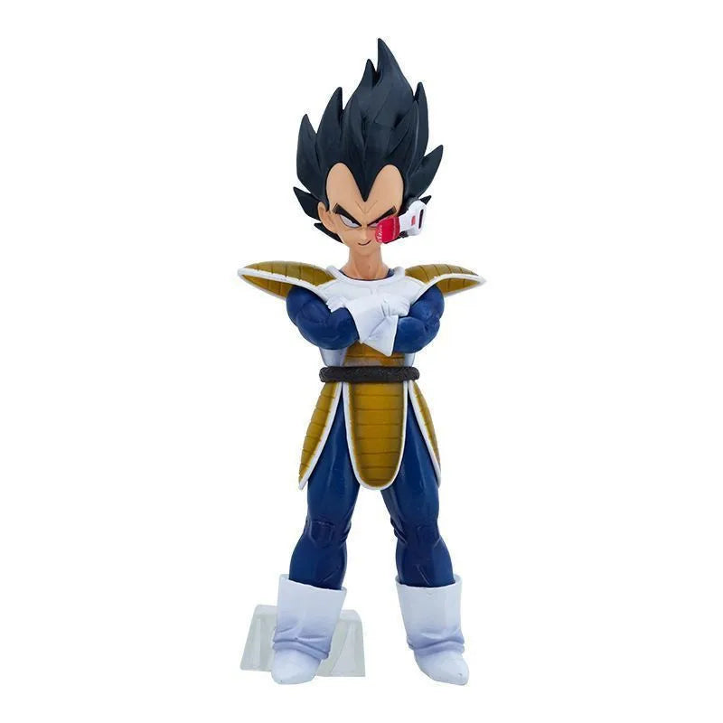 9in Anime Dragon Ball Z Young Vegeta Scouter Figurine PVC Statue Collection