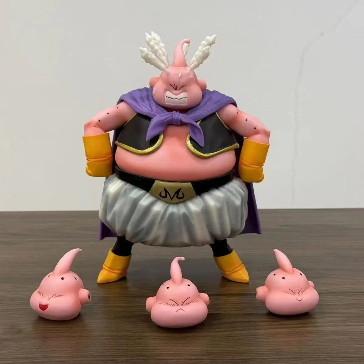 Anime Dragon Ball Z Fat Buu Figure Four Heads Replaceable Majin Buu Action Figures 20cm Pvc Statue Collection Model Toys Gifts