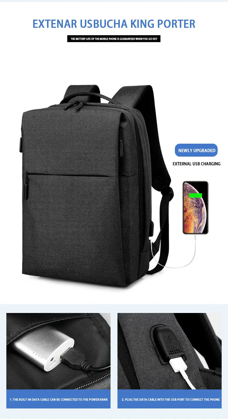 SWISS City Travel Backpack Business Bag School USB Laptop Waterproof Backpack