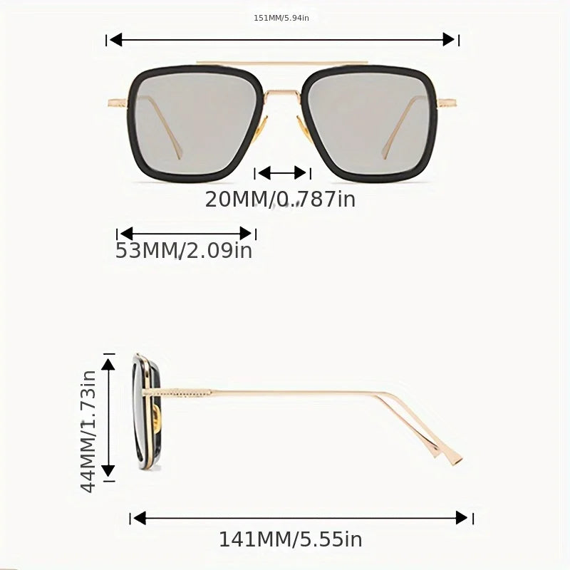 Men's Simple Fashion Trendy Men's Glasses European and American Fashion Retro Hong Kong Trend Style Suitable for Men and Women