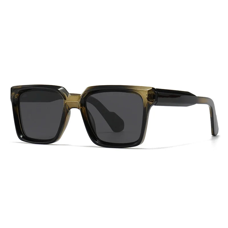 JNPCXI New Fashion Square Sunglasses for Men and Women Trendy Polarized Sun Glasses Shades UV400
