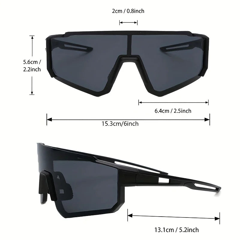 2 piece Men's Surround Style Mirror Reflective Eye Protection Classic Glasses Suitable for Daily Life Accessories