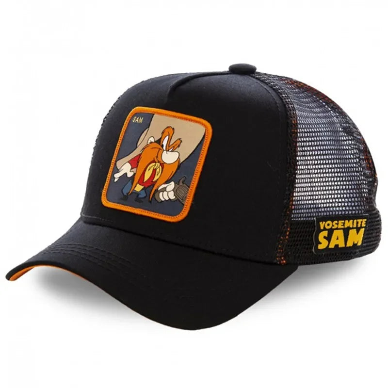 High Quality Brand Anime Cartoon Snapback Cotton Baseball Cap Men Dad Mesh Hats
