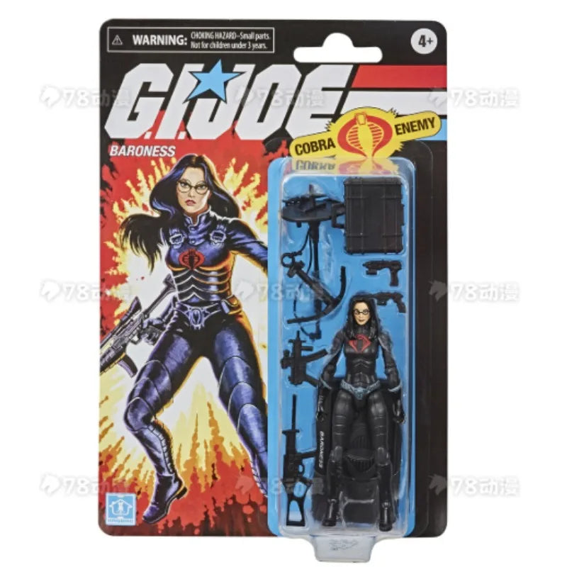Original Hasbro G.I. Joe Classified Series BARONESS Anime Figures Toys Models Collection