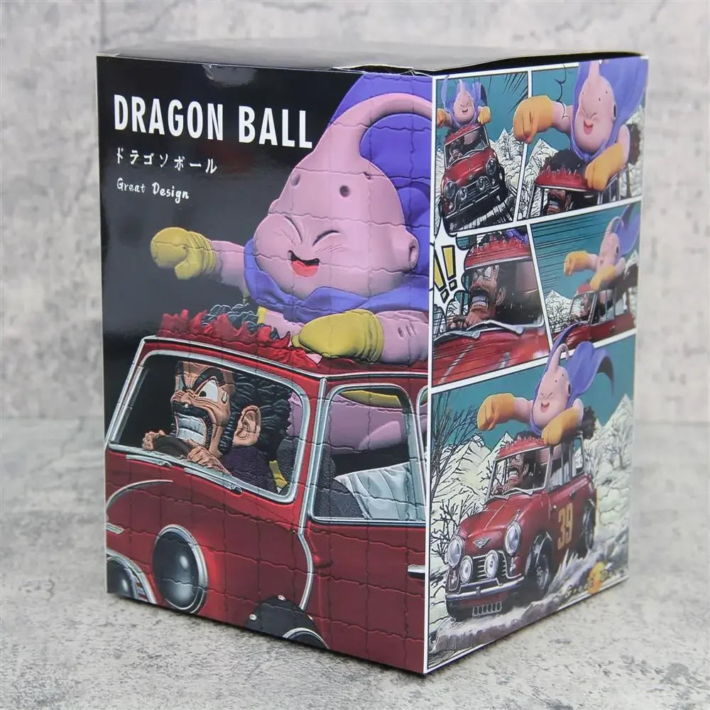 12cm Dragon Ball Z Fat Buu Anime Figure Majin Buu Figurine Mr. Satan Drive Car Pvc Statue Collectible Model Decoration Toys Gift
