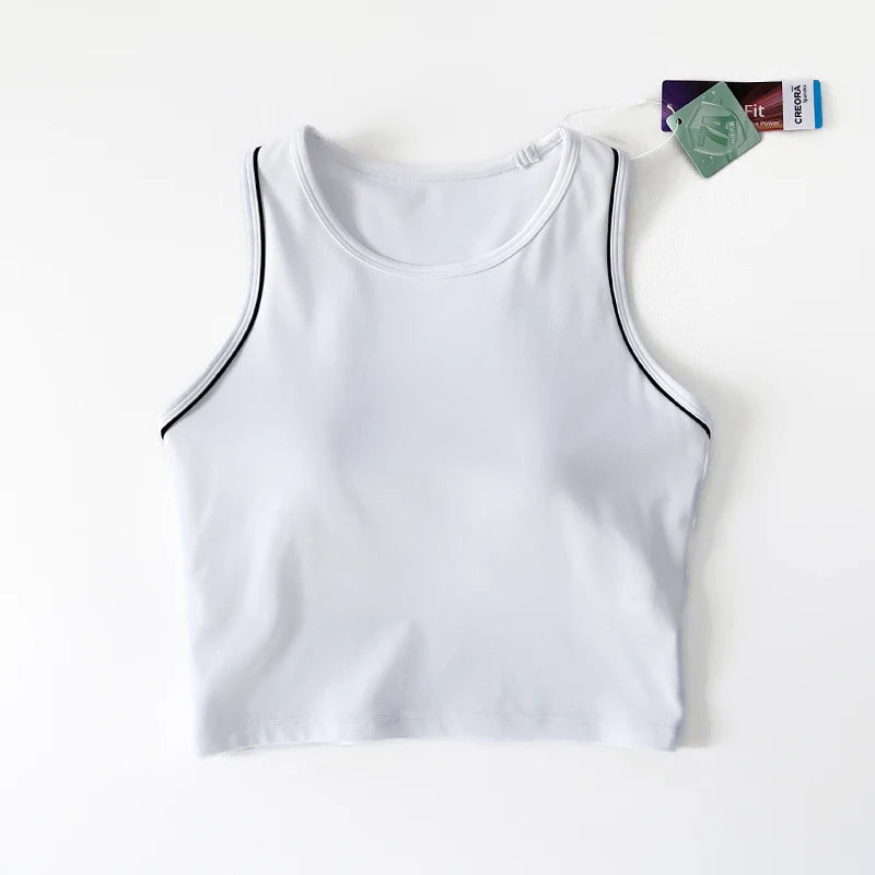 Women's yoga fitness exercise vest seamless breathable shockproof yoga vest