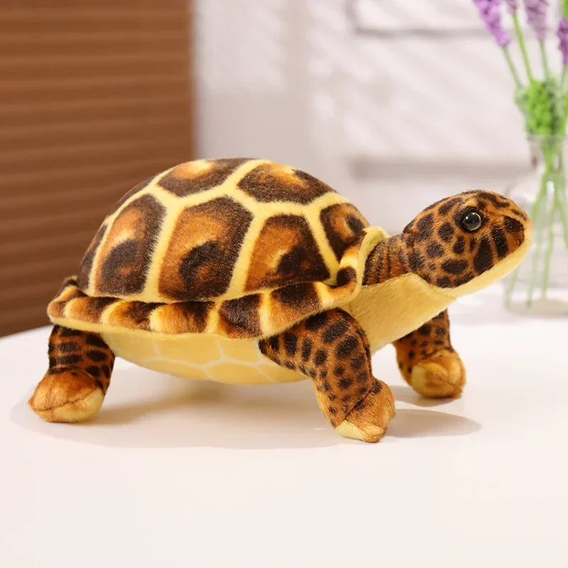 Kids Toys Cute Baby Super Green Simulation Stuffed Tortoise Realistic Sea Turtle Animal Plush Baby Toy Gift Hot Sale Home Decor