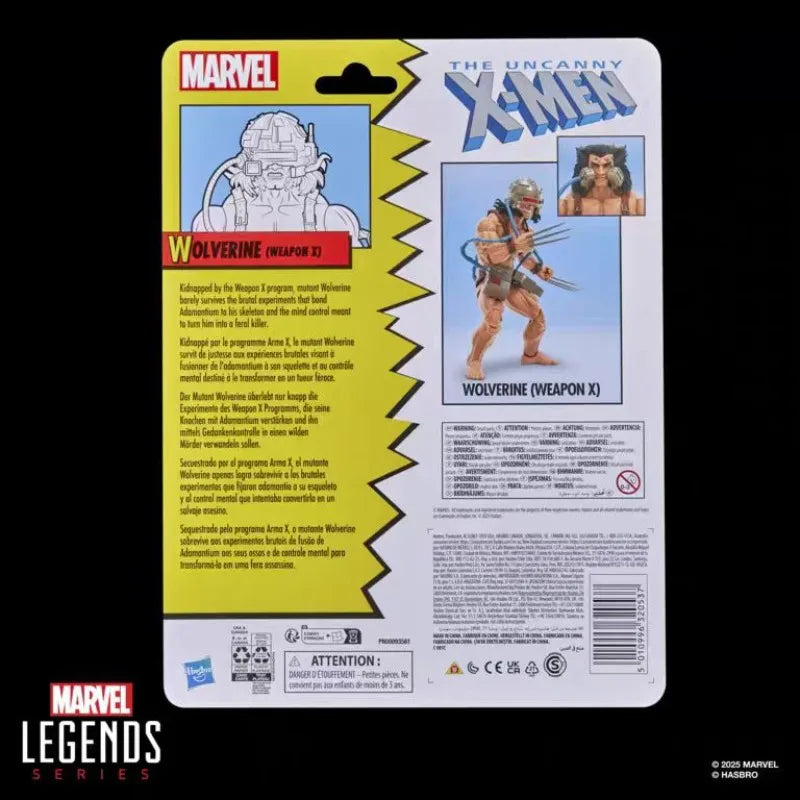 Original Hasbro Marvel Legends Series X-MAN WOLVERINE Anime Figure Toy Collection Model