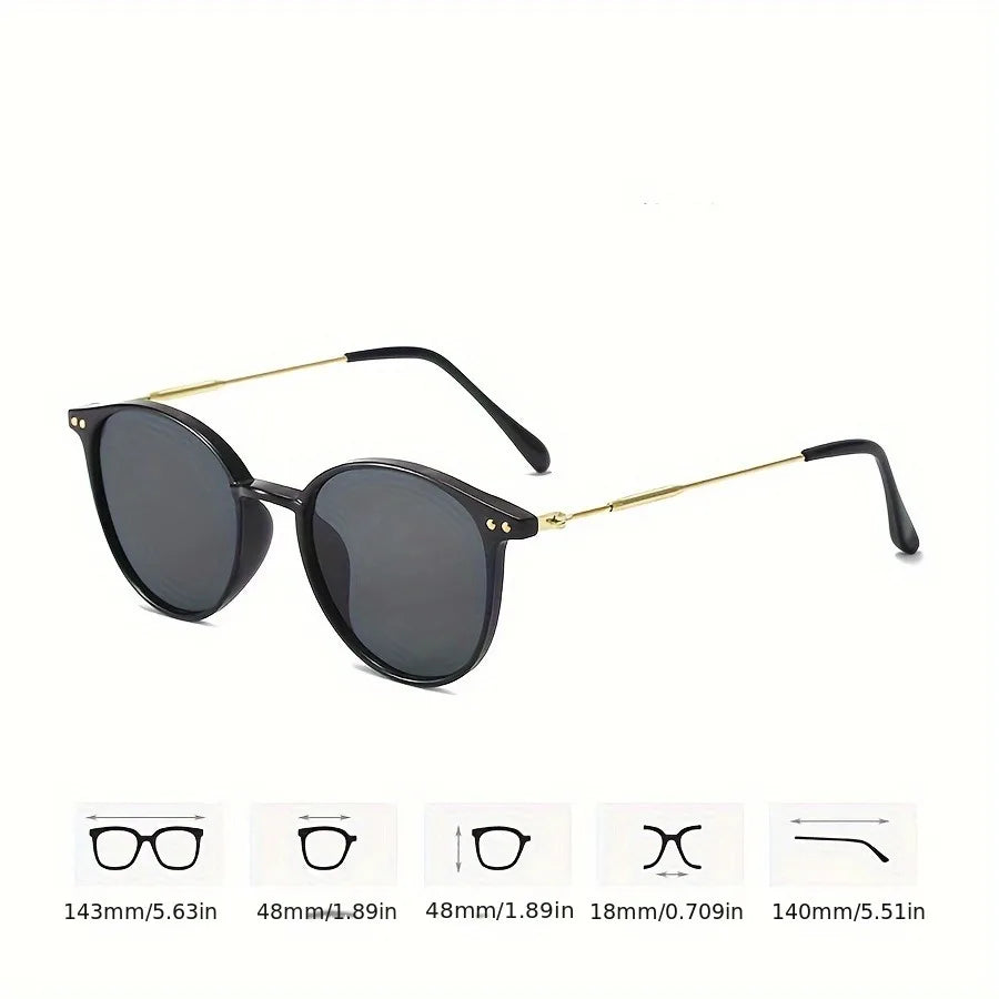 1pc Fashionable Trendy Glasses Retro Plain Fashion Glasses