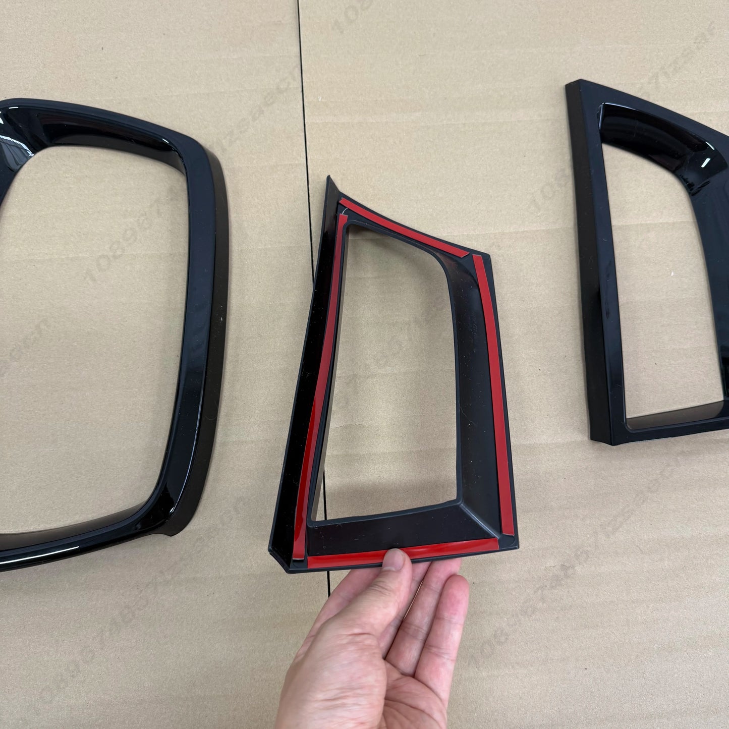 Glossy black 3PCS Car Front Grille Inlet Grill Hood Mesh Body Kit Tuning Parts For Subaru Impreza 9TH WRC WRX STI AT 2006-2007