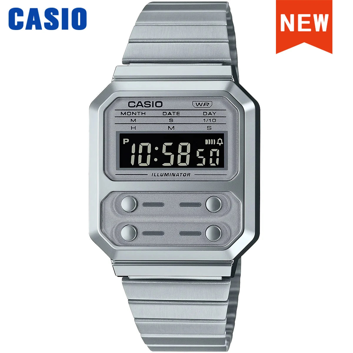 Casio A100WE-1A/7B Men's Watch luxury fashions, Calculator Model Personalized