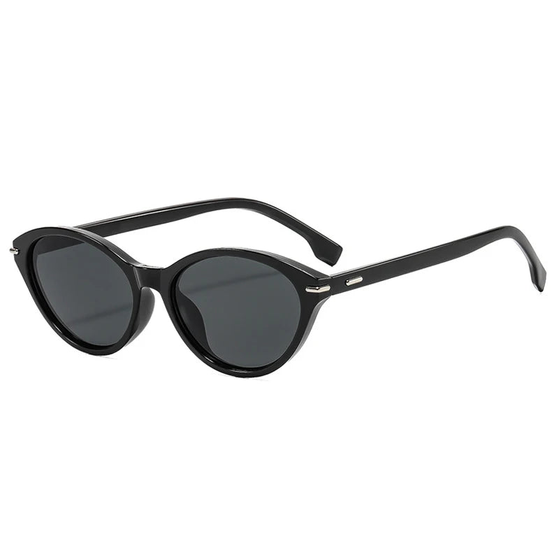 JNPCXI New Fashion Cat Eye Candy Color Sunglasses Women Retro Rivets Trending Red Men Shades UV400