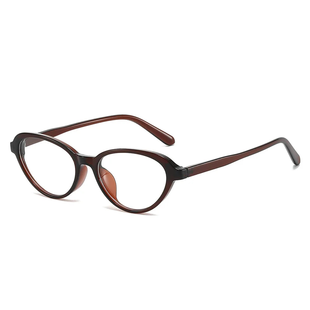JNPCXI Fashion Cat Eye Sunglasses Women Tea Green Shades UV400 Retro Men Clear Lens Frame
