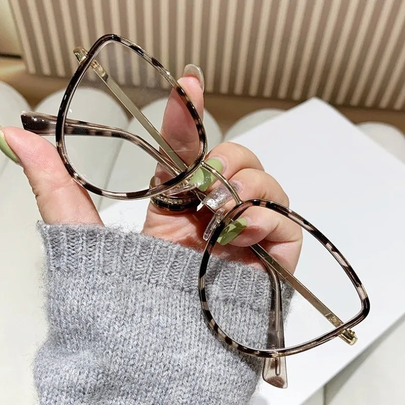 Anti Radiation Classical Metal Retro Cat Eye Eyeglass Fashion Unisex Glasses