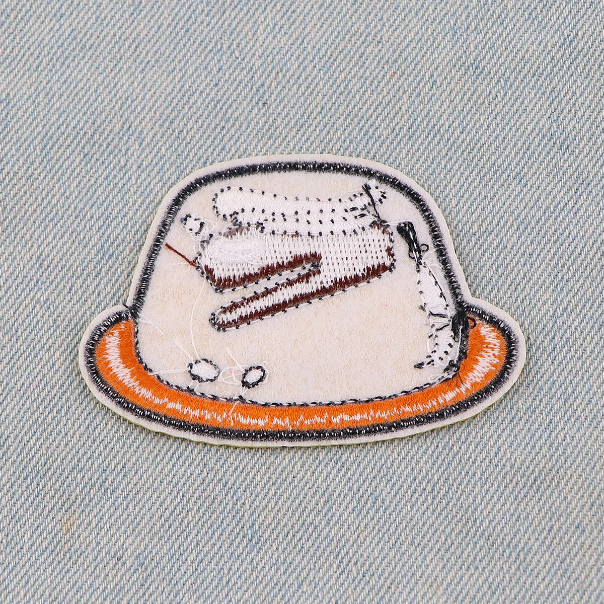 Office TV Embroidery Patch Iron On Patches for Clothing Thermoadhesive Patches Cartoon Food Patches On Clothes Badge DIY Sew