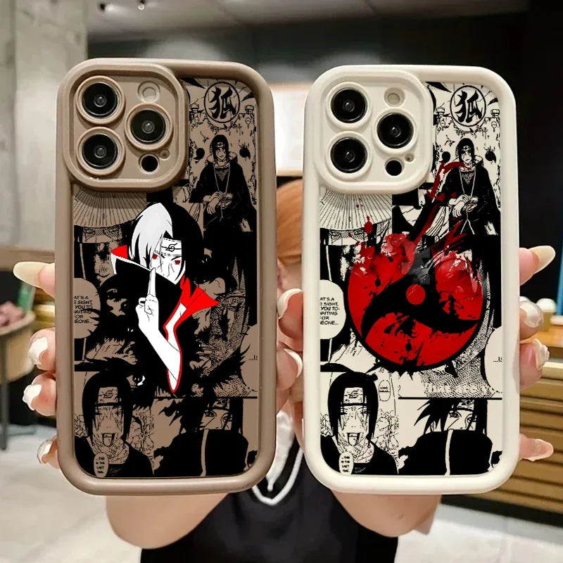 Itachi Apple iPhone 16 15 Pro Max 14 13 12 Mini SE XR XS softshell phone case M6
