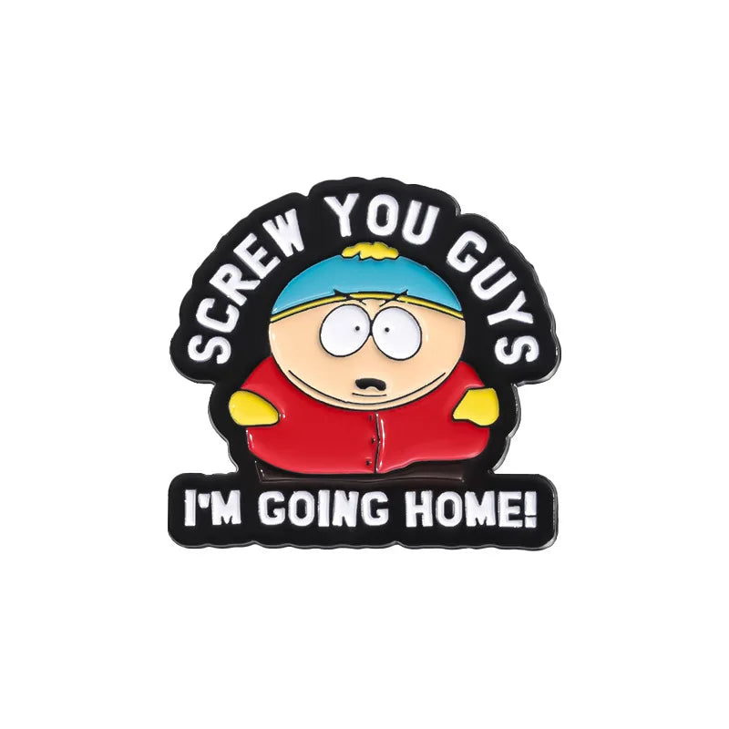 Coming Home Enamel Pin Cute South Park Badge Backpack Clothes Jewelry Accessorie