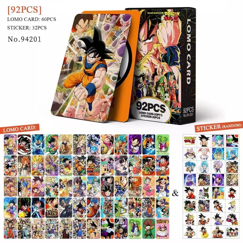 NEW 92 PCS Anime Dragon Lomo Card Double-sided Hd Color Printing Picture Collection Card Gifts