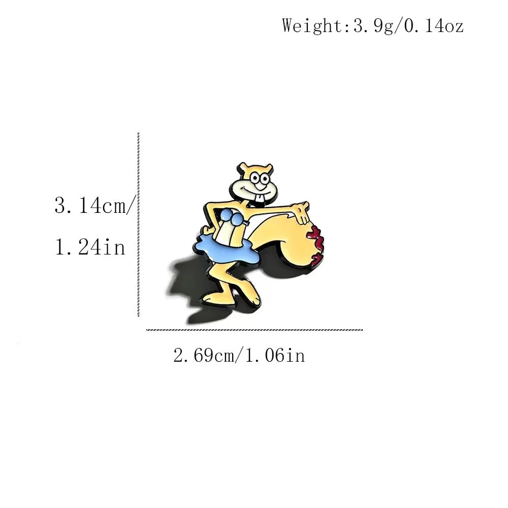 11 PCS Enamel Pins – Funny Cartoon Brooches for Backpack Decor, Birthday Gifts for Kids & Anime Lovers