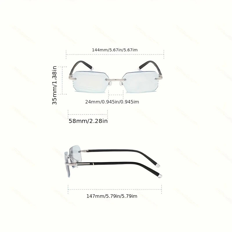 New Diamond Studded Flat Mirror for Men and Women Frameless and Cut Edge Fashionable Ultra Light High-end