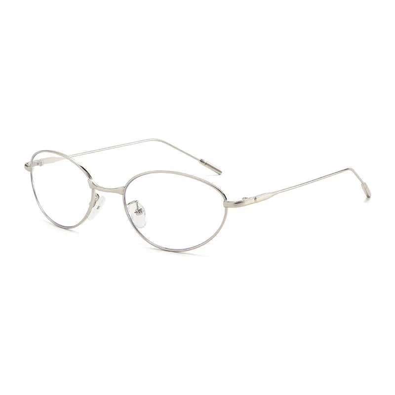 JNPCXI New Ins Popular Fashion Cat Eye Color Women Luxury Metal Sunglasses Brand Designer Oval Shades UV400 Men Sun Glasses