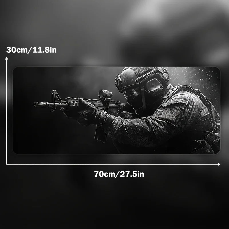 Large Mouse Pad Tactical Soldier Non-Slip XXL desk Mat gaming Stitched Edges Rug7