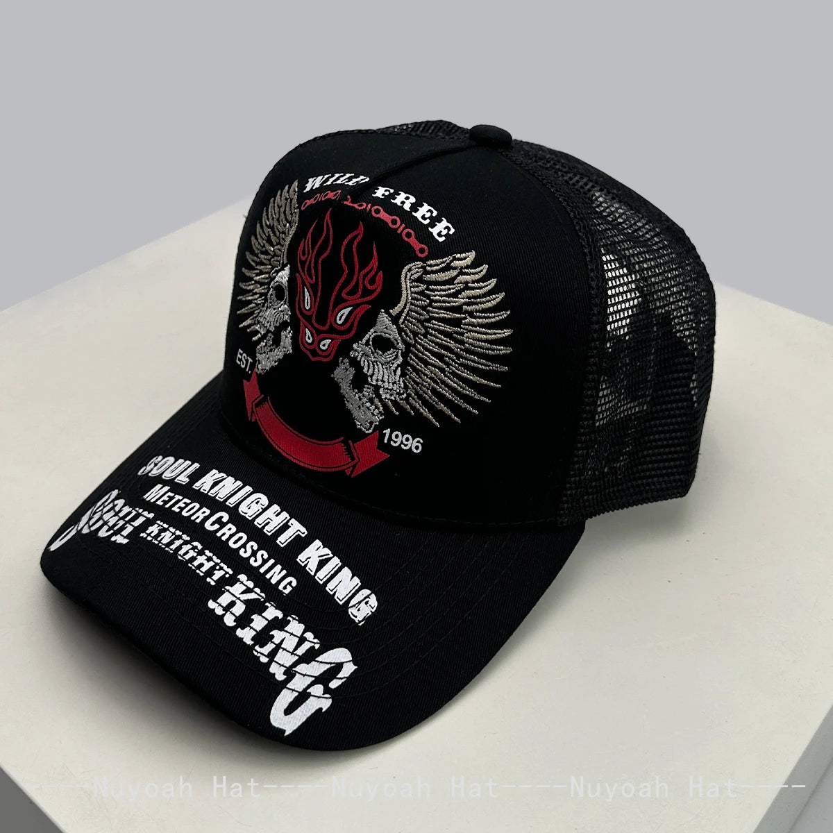 New Men Women Hip Hop Soul Knight King Embroidery Baseball Hats Breathable Personal Sunshade Trucker Caps Street Versatile ins