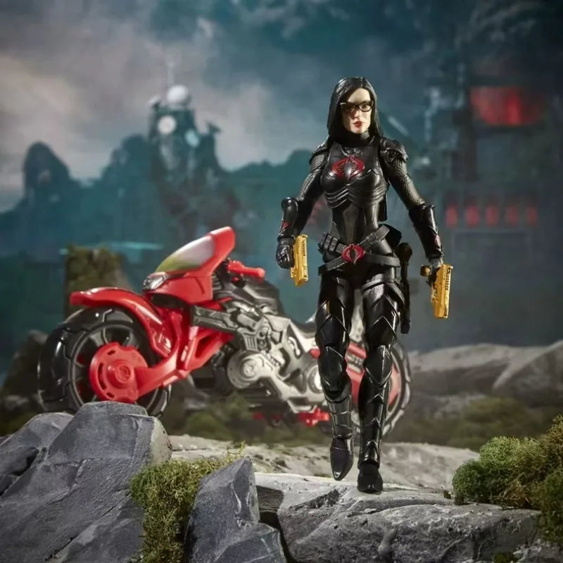 Original Hasbro G.I. Joe Classified Series BARONESS WITH COBRA COIL Anime Figures Toys Collection Models