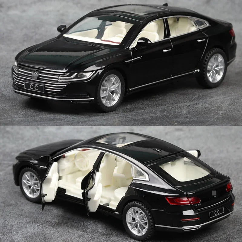 1/32 CC Alloy Car Model Toy With Sound Light Pull Back Function Simulation Diecast Vehicles Series Ornaments For Child Boys Toys