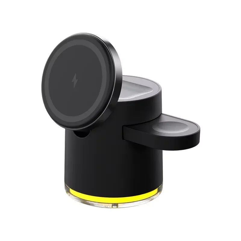4in1 QI2 Wireless Charger Stand Light iPhone 14-16 Pro Max, AirpodPro 2-8, Watch