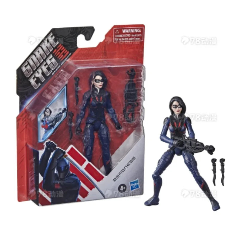 Original Hasbro G.I. Joe Snake Eyes: G.I. Joe Origins Baroness Anime Figures Toys Models Collection