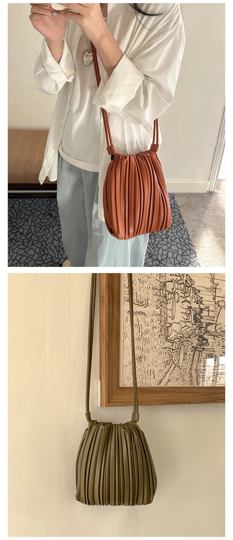 Brown Summer Fashion Crossbody Bag Women's PU Shoulder Mini Luxury Casual Bag