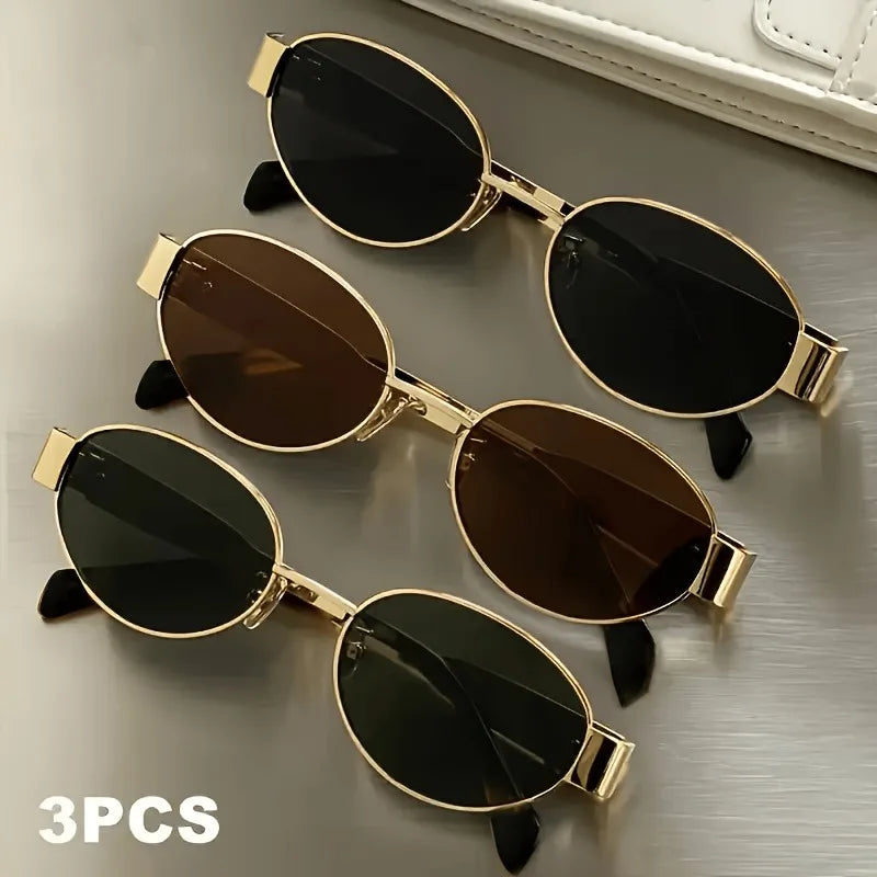 Hip Hop Elliptical Trendy Men's Glasses Street Photography and Photography Men's and Women's Glasses