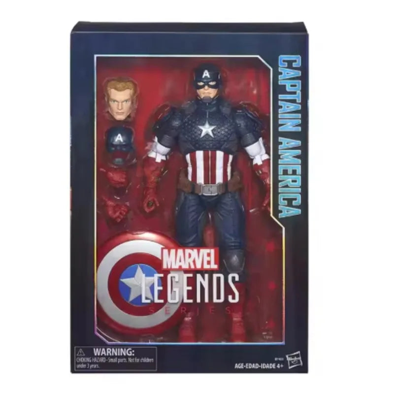 Original Hasbro Marvel Legends Series Captain America Anime Figure Toy Gift Ornament