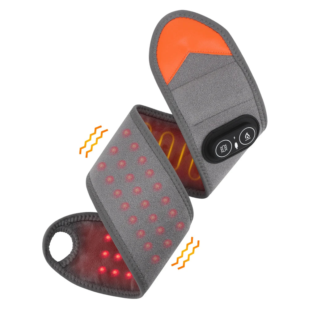Cordless 660&850nm Red Light Heating Wrist Guard Vibration Massage Heated Wrist Brace Ankle Wrap Hand Foot Protector Wristband