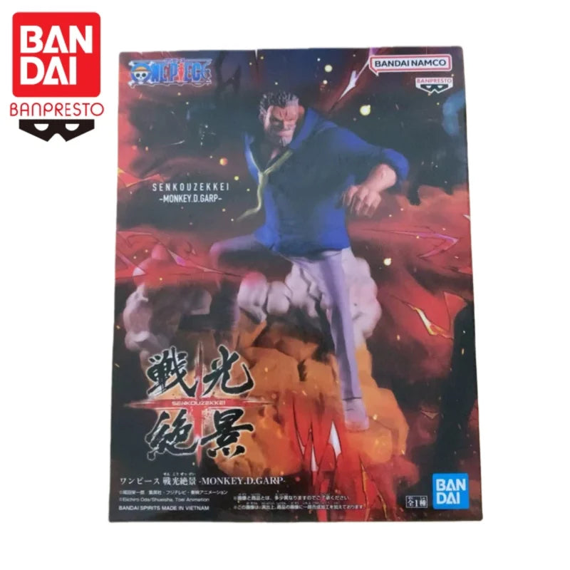 Special OfferIn Stock 100% Original Bandai Anime Action Figures Toys One Piece Monkey D Garp Kuzan Mol Toy Statue Garage Action