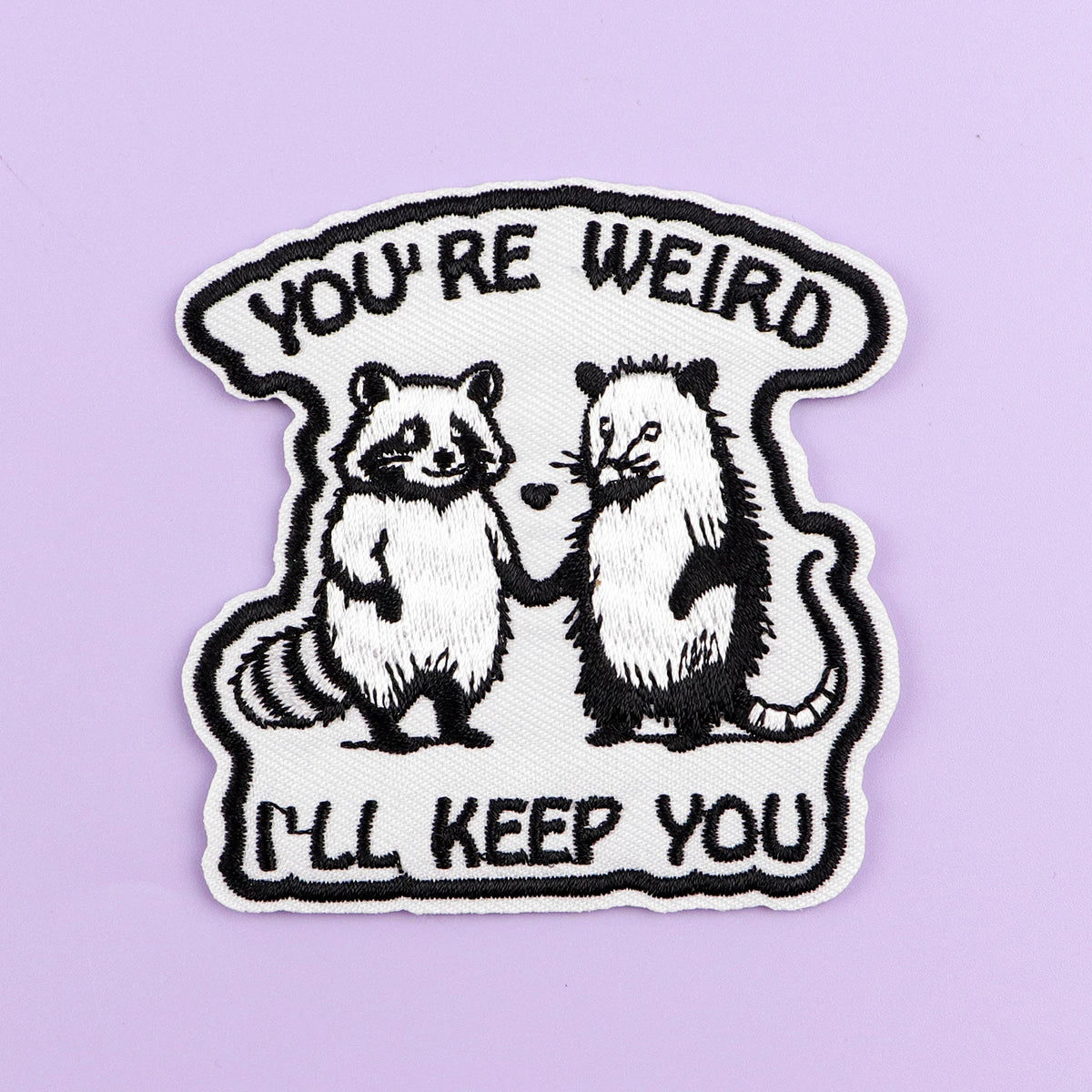 Raccoons & Opossums Iron On Patch Cartoon Patch For Clothing Embroidered Patch Garment Apparel Accessories Sewing Stickers