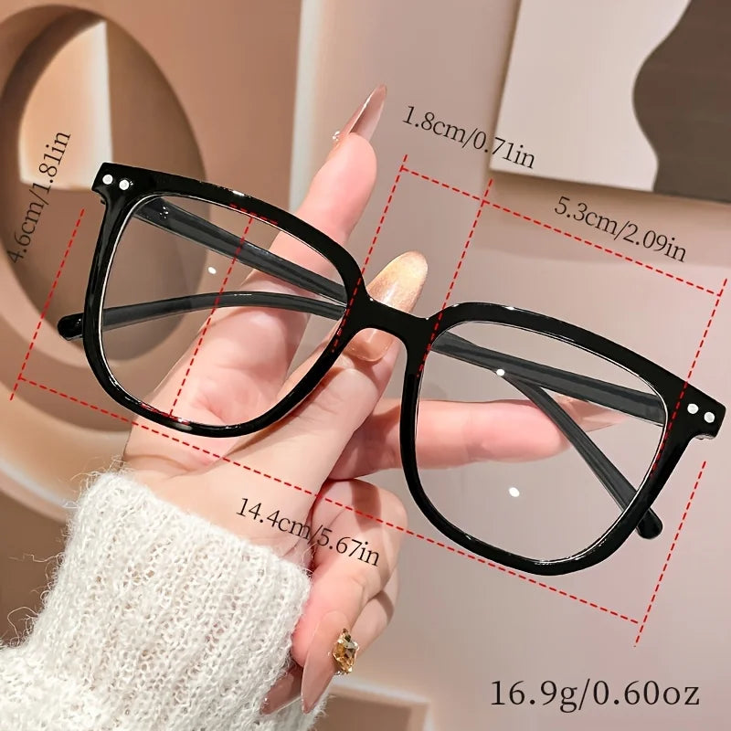 3 Pairs of Retro Classic Fashionable Glasses Unisex Suitable for Daily and Office Use