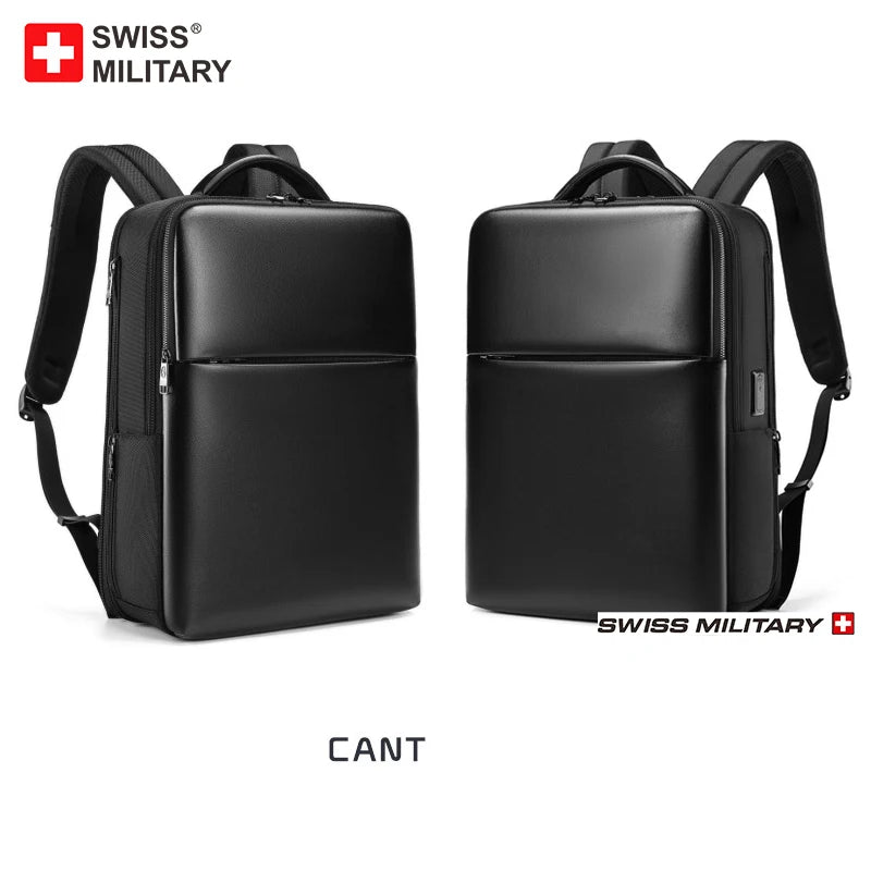 SWISS MILITARY Men Outdoor Backpack Expandable Laptop Backpacks USB Charging